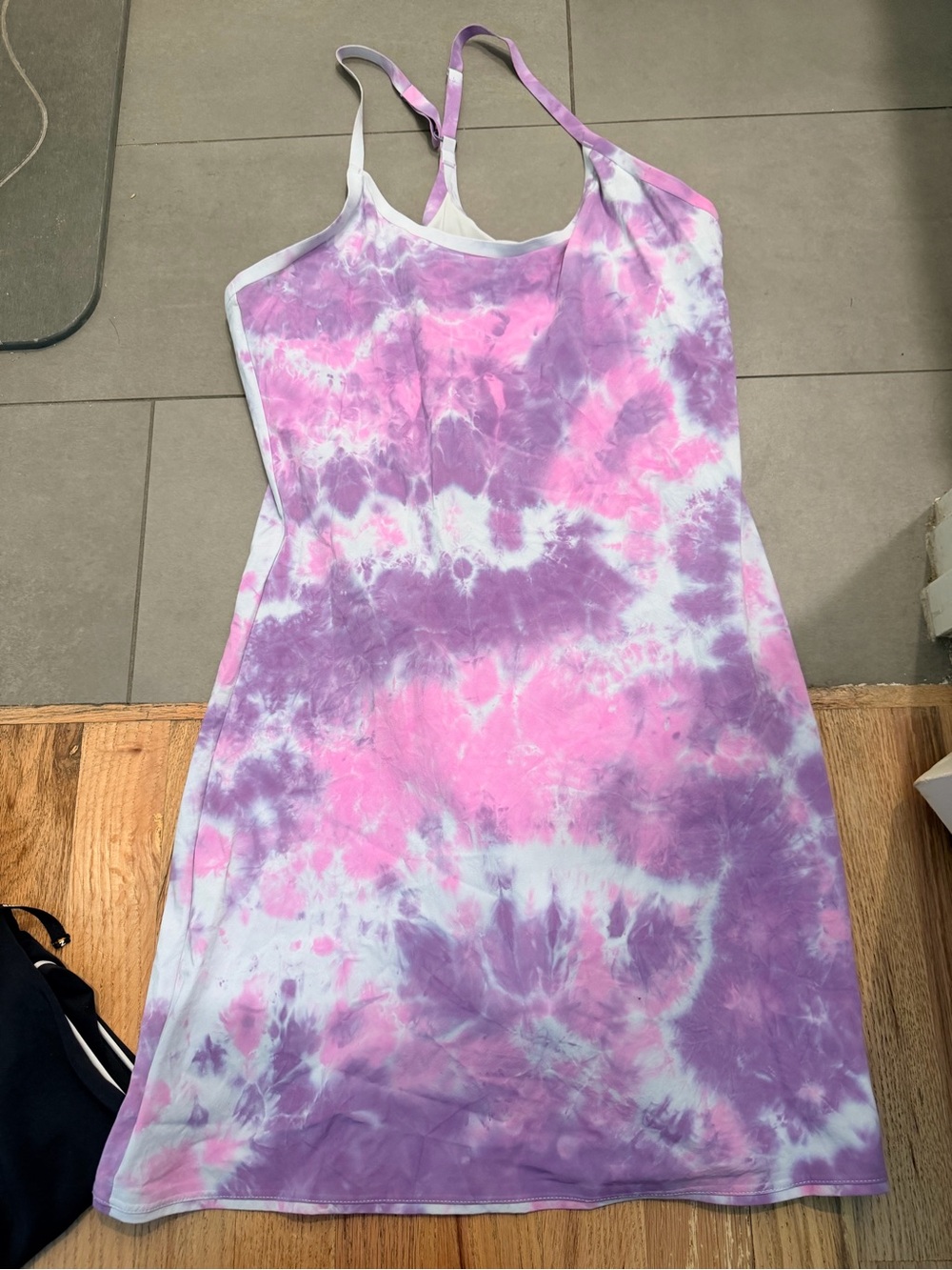 Outdoor Voices Pink and Purple Tie-Dye exercise Dress